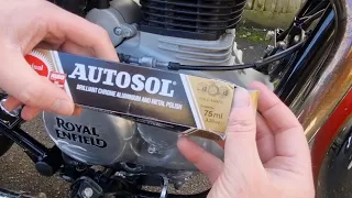 Royal Enfield Classic 350, will Autosol polish work on my pitted chrome?!