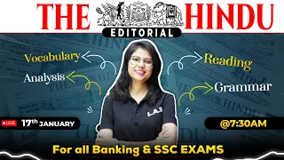 18 January 2023 | The Hindu Newspaper Analysis | Hindu Editorial Analysis Today Live CGL CHSL BANK