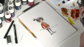 KUBO ET L'ARMURE MAGIQUE / Timelapse Drawing par Karim Friha [Au cinéma le 21 septembre]