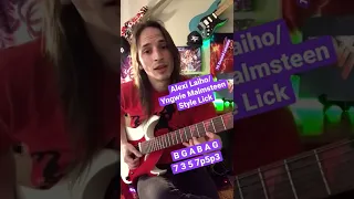 ALEXI LAIHO/YNGWIE MALMSTEEN style lick EXPLAINED over a Major chord - 15 Second Lessons