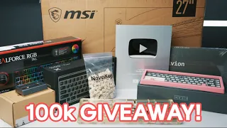 100K Celebration Giveaway + Unboxing My Silver Play Button!
