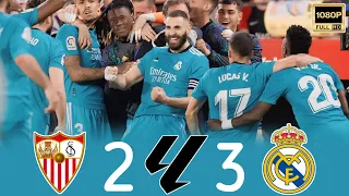 ريمونتادا مدريديه وجنون الشوالي ~ Real madrid 3 × 2 Sevilla La Liga 2022 Full HD 1080P