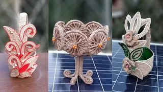 Best 3 Jute Flower Basket Decoration Ideas || DIY Flower Basket with Jute Rope