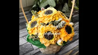 ПОДСОЛНУХ из Зефира от Елены Талакиной 🌻Sunflower from marshmallow