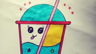 How To Draw A Smoothie Cute Kids Drawing