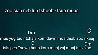 Zoo siab neb lub tshoob -Tsua muas Guitar chords