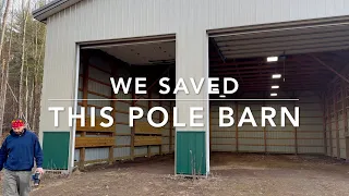 We had to fix a huge mess before we could pour concrete in this pole barn.