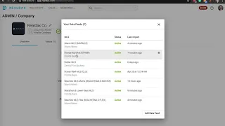 Setup your MLS data feed (Brokers & Admins)
