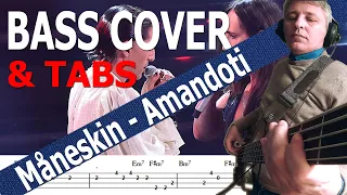 Måneskin - Amandoti (Bass Cover) + TABS