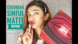 *NEW* COLORBAR SINFUL MATTE REVIEW