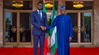 TRENDING! President Tinubu Personally Welcomes Senegal President Faye In Grand Style At State House