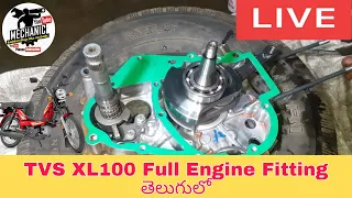 How to TVS XL100 Full Engine Fitting In Telugu||Kadthal Village Bike Mechanic