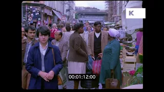 Portobello Road Market, Late 1970s, Early 1980s West London, HD from 35mm