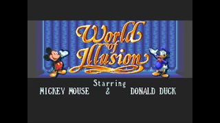 World of Illusion - Sega Mega Drive (Mickey Full Gameplay)