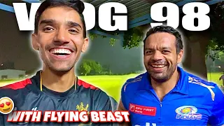 FIRST CRICKET MATCH WITH @FlyingBeast320😍| Fastest Stumping on Fast Bowlers🔥| Night Cricket Match