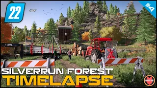 🇺🇸 Buying My First Land, Fulfilling Timber Transport Contracts ⭐ FS22 Silverrun Forest Timelapse