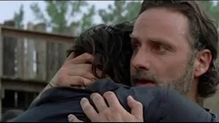 The Walking Dead 7x08 Ending  Group Reunites  Rick & Daryl Hug