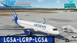 |MSFS| Checking out Greece | #A32NX Aegean | LGSA-LGRP-LGSA🇬🇷 |