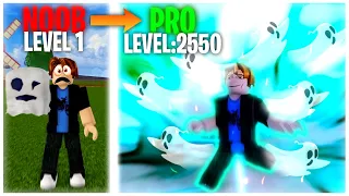 LEVEL 1 NOOB To MAX LEVEL WITH PERMANANT GHOST IN BLOX FRUITS!