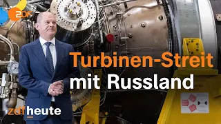 Zankapfel Turbine: Was bremst die russischen Gaslieferungen wirklich? | ZDF Mittagsmagazin