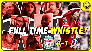 Liverpool Fans FULL TIME WHISTLE Reactions to Liverpool 0-1 Crystal Palace | PREMIER LEAGUE