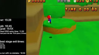 Super Mario 64 Land 1-1 in 40”40 WR