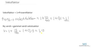 Matematikk 1P - Vekstfaktor