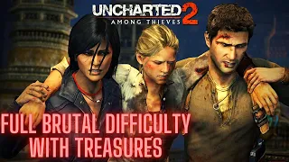 Uncharted 2 Among Thieves - Full Brutal Difficulty Playthrough With All 101 Treasures