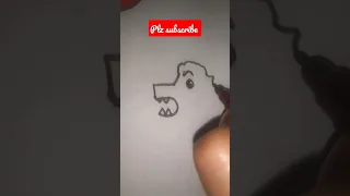 how to draw lion use with num5 # lion drawing # shorts #ytshorts