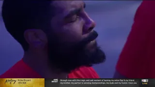 Kyrie Irving Full Of Emotion As The Nets Honor Kobe And Gigi