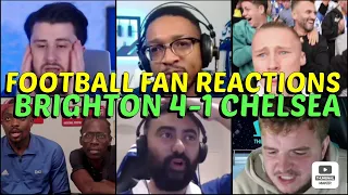 CHELSEA & BRIGHTON FANS REACTION TO BRIGHTON 4-1 CHELSEA | FANS CHANNEL