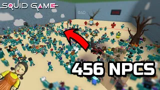 I MADE 456 NPCS PLAY SQUID GAME ON ROBLOX! (BOBUX EVENT)