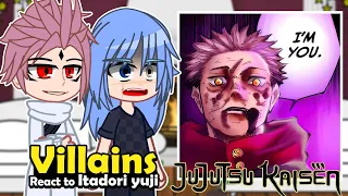 Villians react to Itadori | Jujutsu Kaisen | Gacha react 🇺🇸🇧🇷