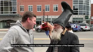 Vermin Supreme on nuclear weapons (February 2020)