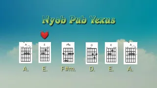 [Kristine Xiong]Nyob pub Yexus  lyrics guitar chords