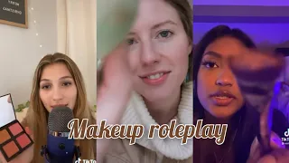 ASMR makeup roleplay for sleep (applying makeup on you) | TikTok compilation