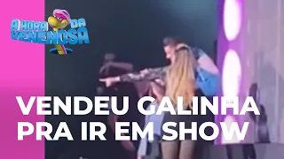 Fã de Gusttavo Lima vendeu 10 galinhas para conseguir ir ao show do sertanejo