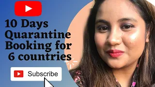 10 Days Quarantine Booking for 6 countries in Qatar 🇶🇦 |IN ENGLISH||