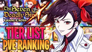 *UPDATED* Ranking ALL Characters PVE CONTENT In Grand Cross! February 2024 | Tier List (7DSGC)