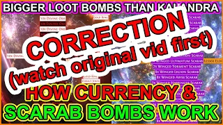 CORRECTION - Loot Bombs - Player, Party Rarity Don't Apply - POE 3.23 Affliction Path Of Exile