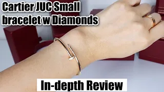 Cartier Juste Un Clou Small bracelet w diamonds Review 2021 | Wear & tear, Pros & Cons