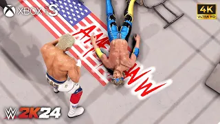 WWE 2K24 - Cody Rhodes vs Logan Paul - American Wrestling Match | Xbox [4k60]