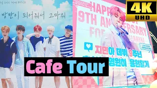 [BTS]💜9th Anniversary / Cafe around HYBE / ARMY's Gift - Yongsan, Seoul - Korea Walk Tour 4K