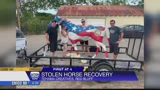 Stolen painted horse statue from downtown Red Bluff located