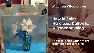 How to Paint Narcissus Daffodils: a Speedpainting