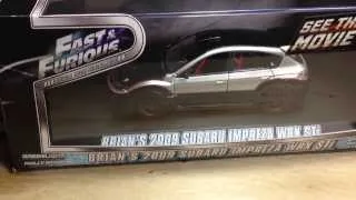 Greenlight Entertainment Fast and Furious Brians Subaru Impreza 1/43 Scale Die Cast Review!