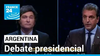 Argentina: segundo debate presidencial se vio marcado por las acusaciones entre Massa y Milei