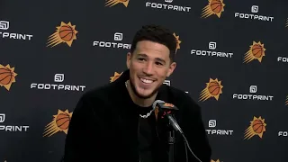 Devin Booker postgame interview PHX 113 UTA 112 #devinbooker #suns #nba