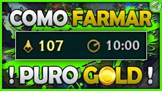 COMO PEGAR 100 de FARM em 10 MINUTOS! TUTORIAL DE COMO FARMAR BEM! LEAGUE OF LEGENDS