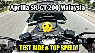 Aprilia SR GT 200 Malaysia | TEST RIDE & TOP SPEED!